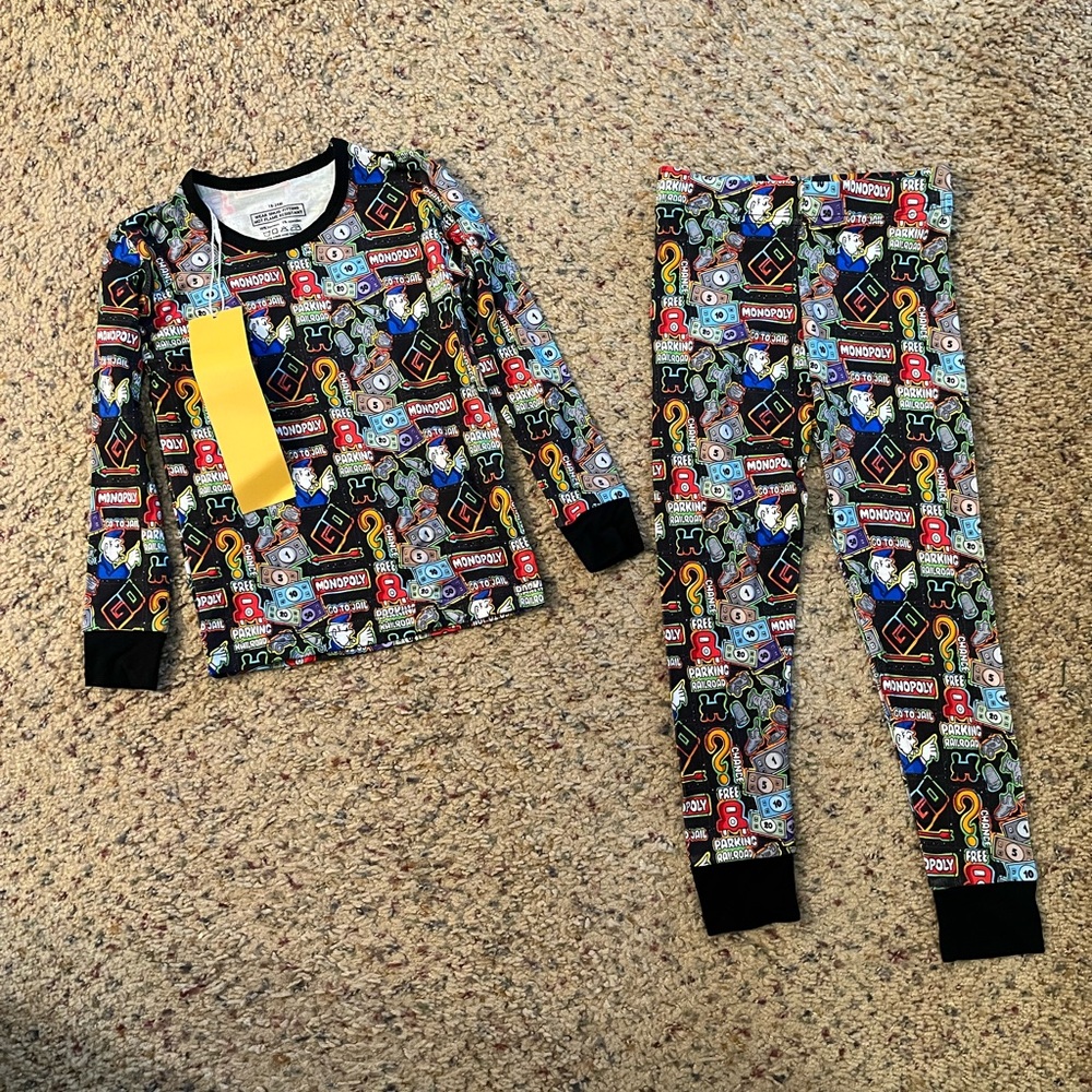 Monopoly themed bamboo set nwt